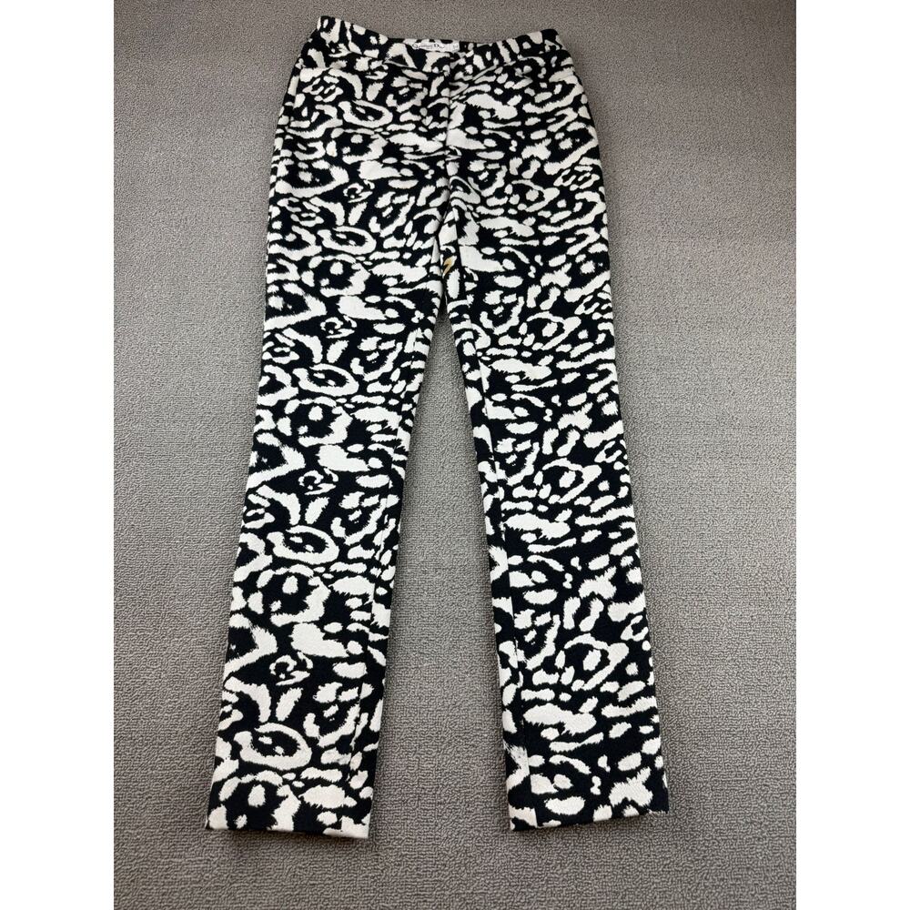 Christian Dior Women US 2 Black And White 2016 Dior Straight Leg Pants